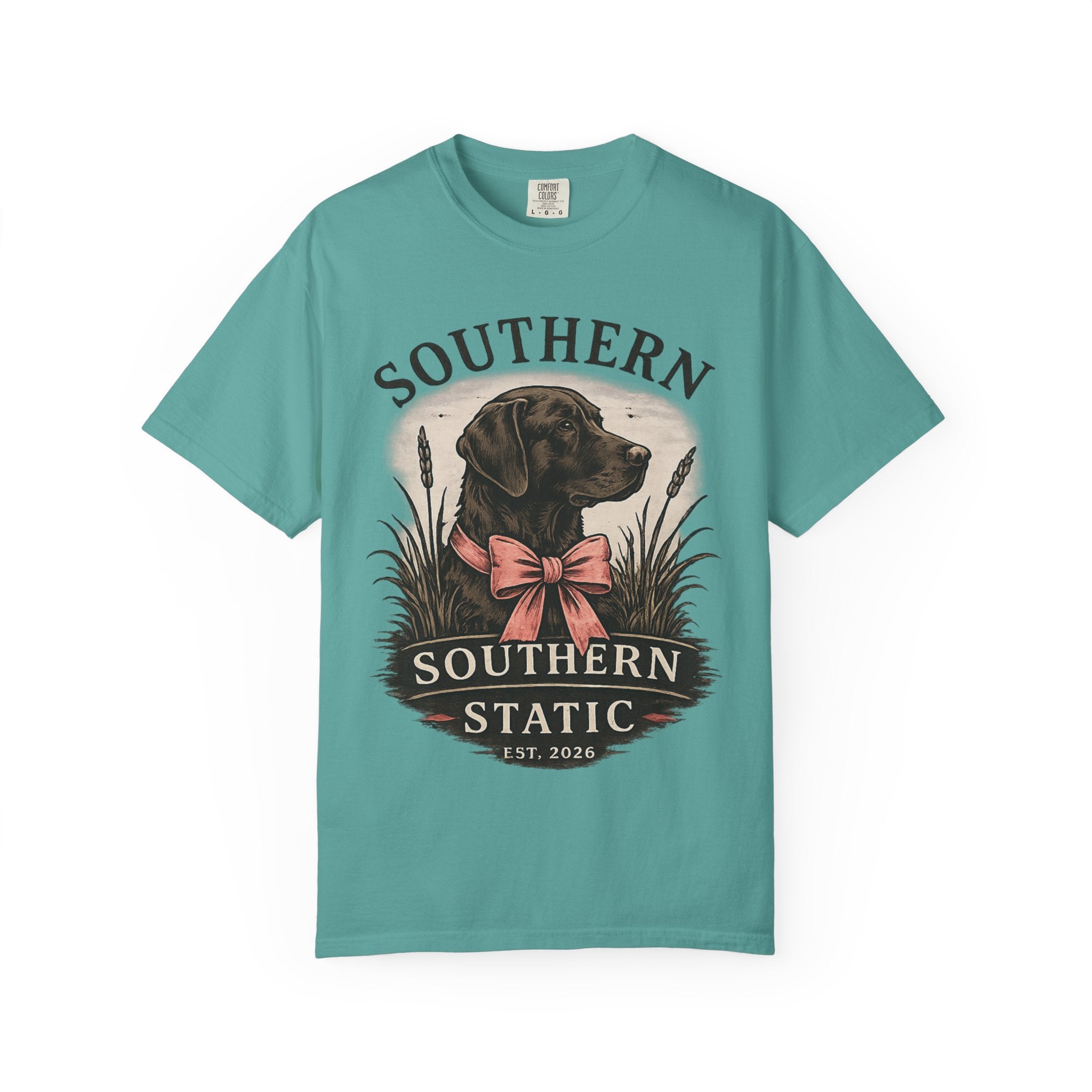 Southern Static Labrador Graphic T-Shirt — Vintage Dog Tee