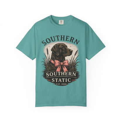 Southern Static Labrador Graphic T-Shirt — Vintage Dog Tee