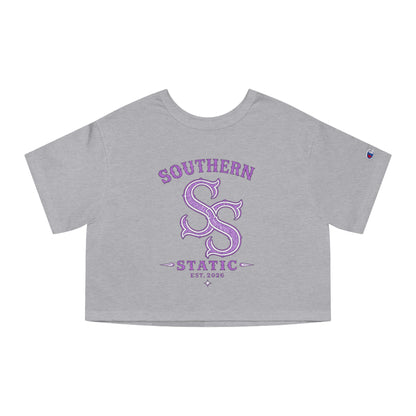 Southern Static Cropped Tee — Women's Vintage Collegiate Shirt (Est. 2026)