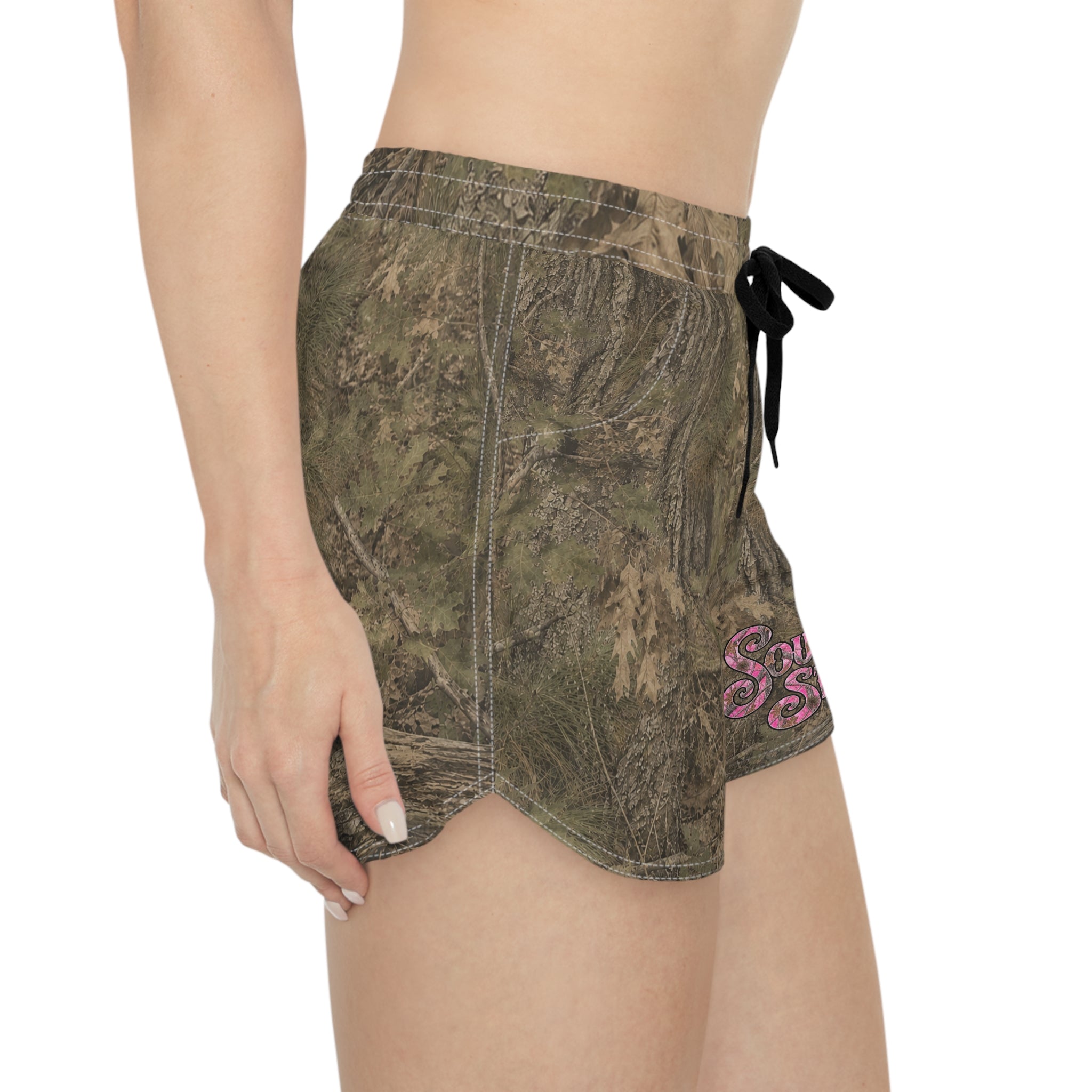 Camo "Southern State" Women's Casual Shorts — Lightweight Summer Lounge & Outdoor Shorts