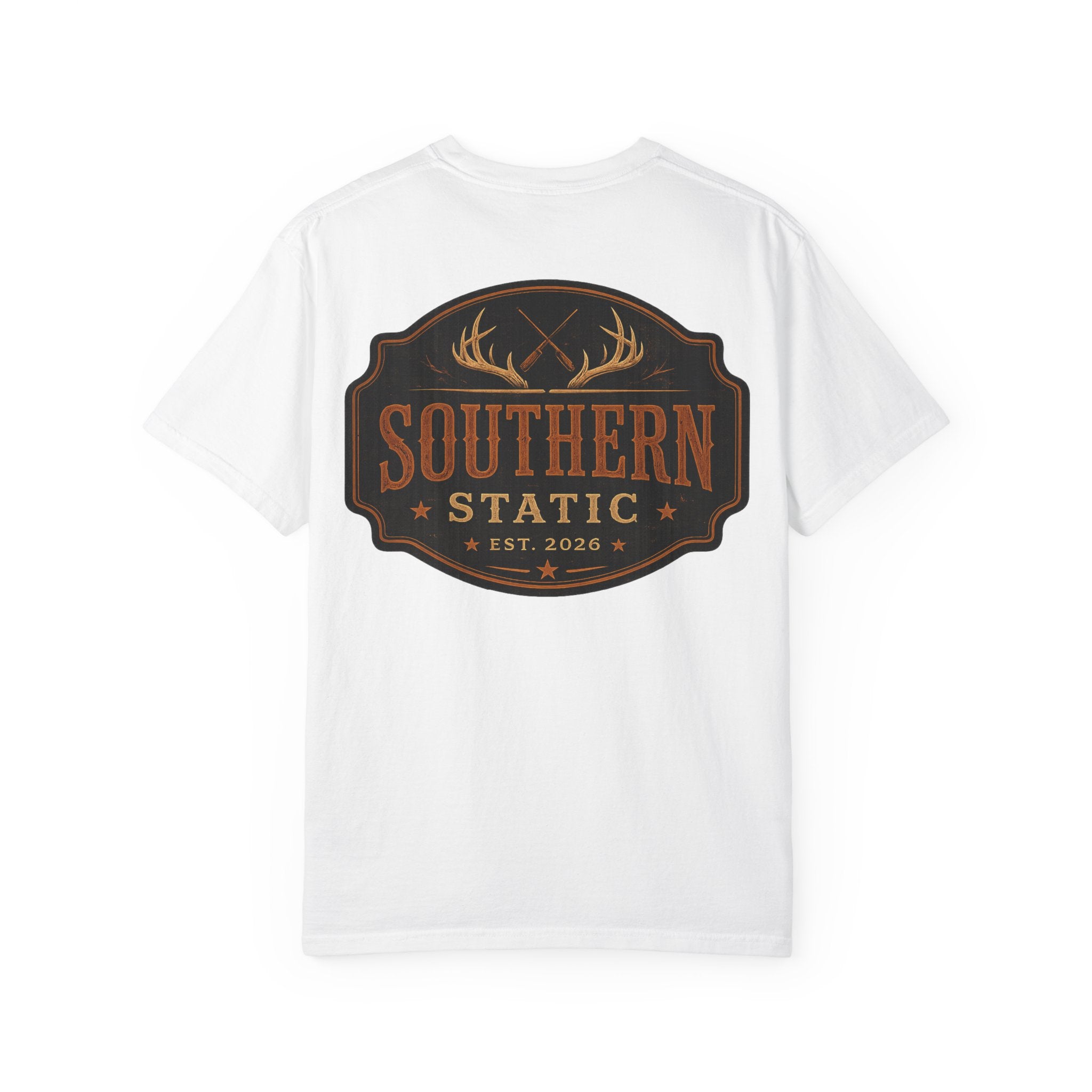 Southern Static Graphic T-Shirt — Vintage Hunting Crest Tee