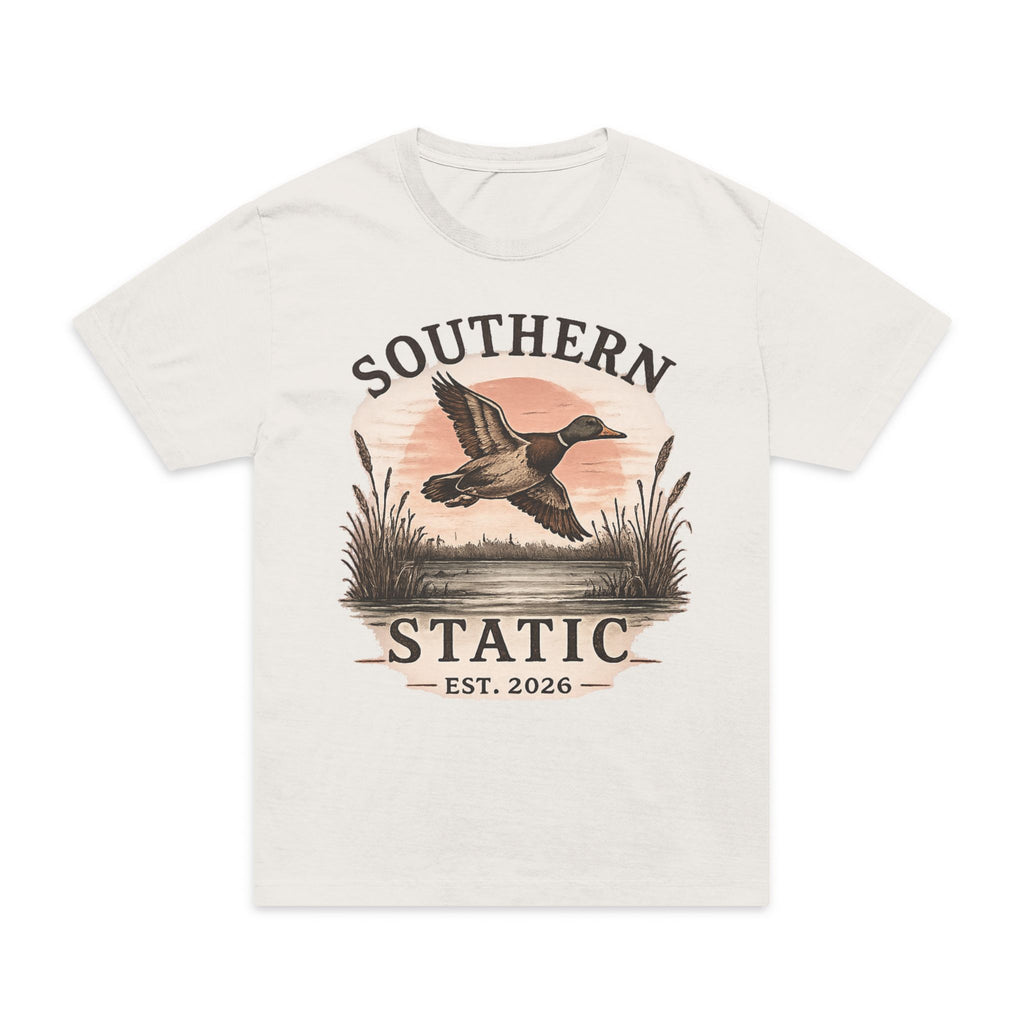 Southern Static Duck Tee — Vintage Waterfowl Graphic T-Shirt