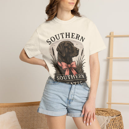 Southern Static Labrador Graphic T-Shirt — Vintage Dog Tee