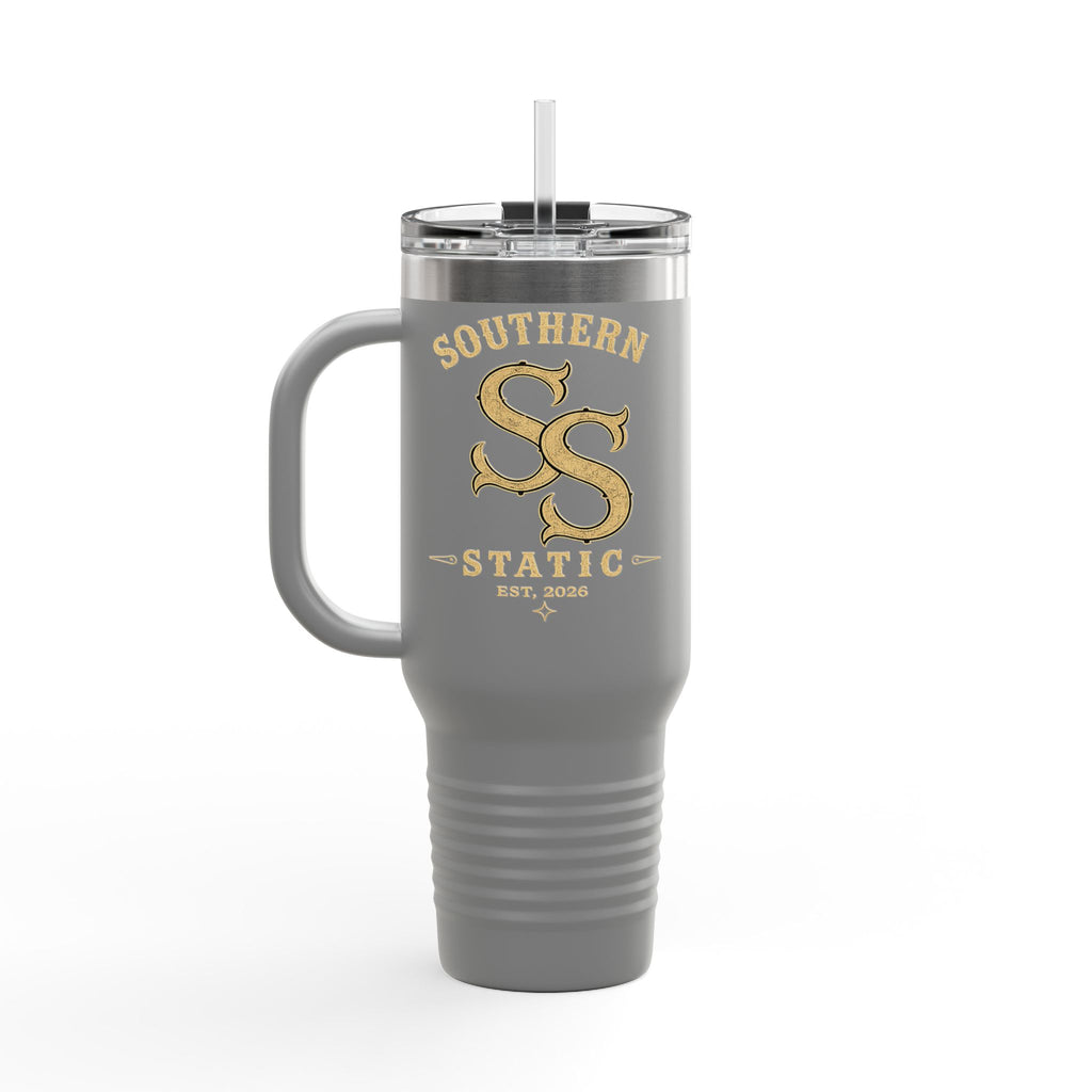 40oz Insulated Travel Mug — Southern Static Logo Stainless Tumbler