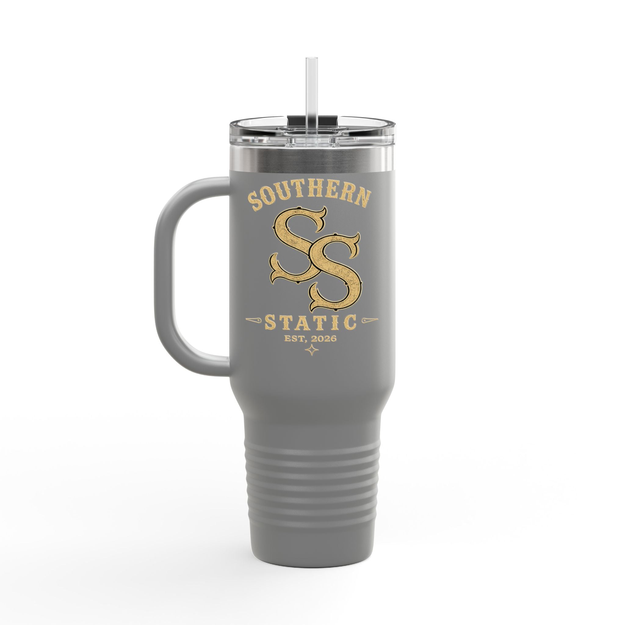 40oz Insulated Travel Mug — Southern Static Logo Stainless Tumbler