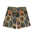 Southern Heritage Beach Shorts — Retro Seal Print All-Over Swim Trunks