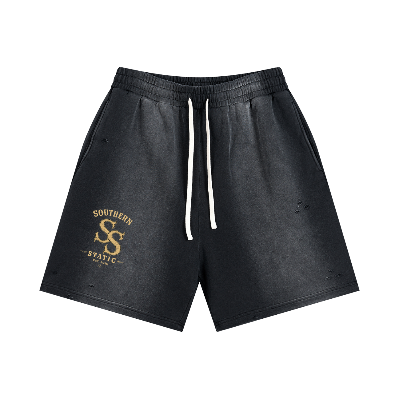 Sun Fade Distressed Shorts