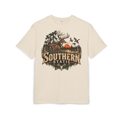 Southern Station Graphic Tee — Deer & Sunset Hunting T‑Shirt