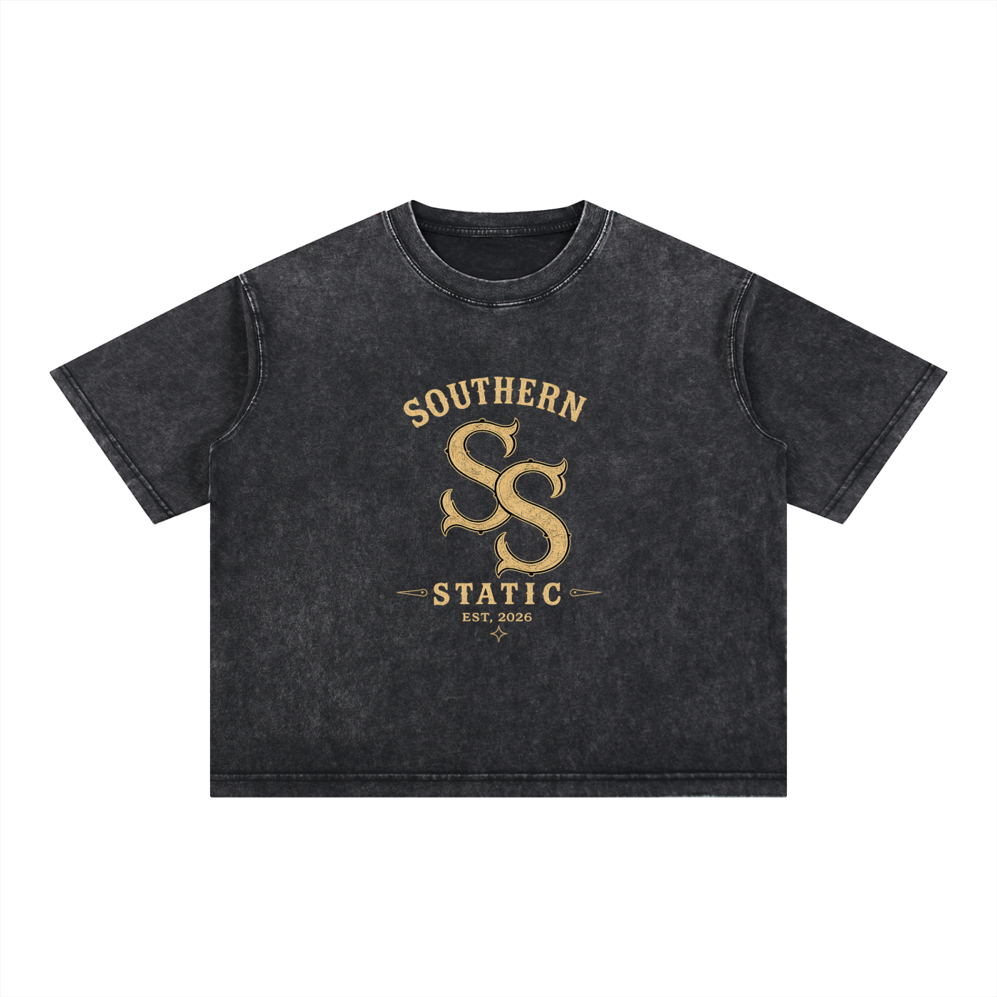Mineral Wash Boxy Cotton T-Shirt