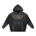 Vintage Washed Frayed Fleece Hoodie