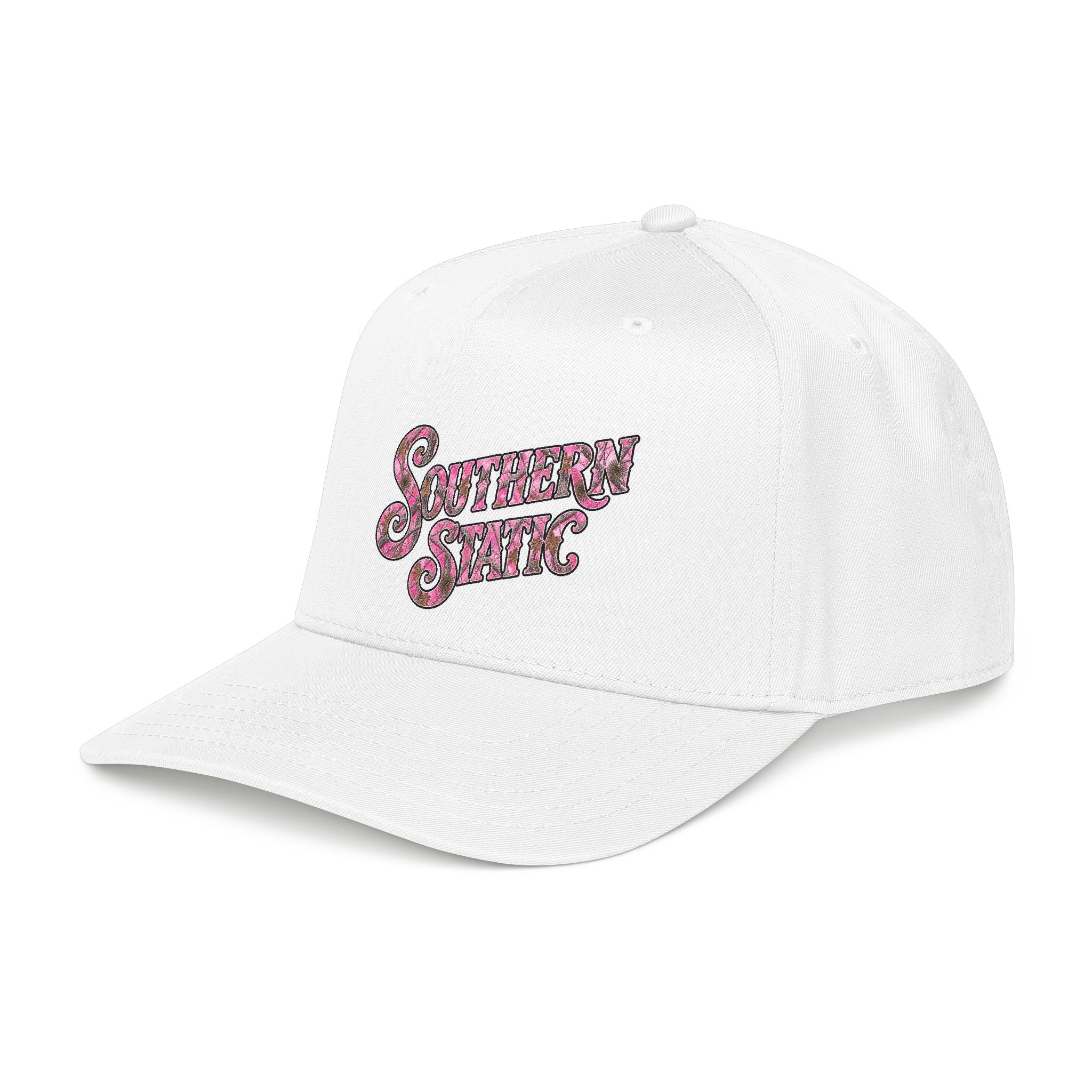 Mid Profile Baseball Cap — 'Southern State' Retro Floral Logo Hat