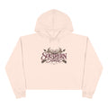 Southern Static Crop Hoodie - Women’s Cropped Pullover with Antler & Arrow Graphic