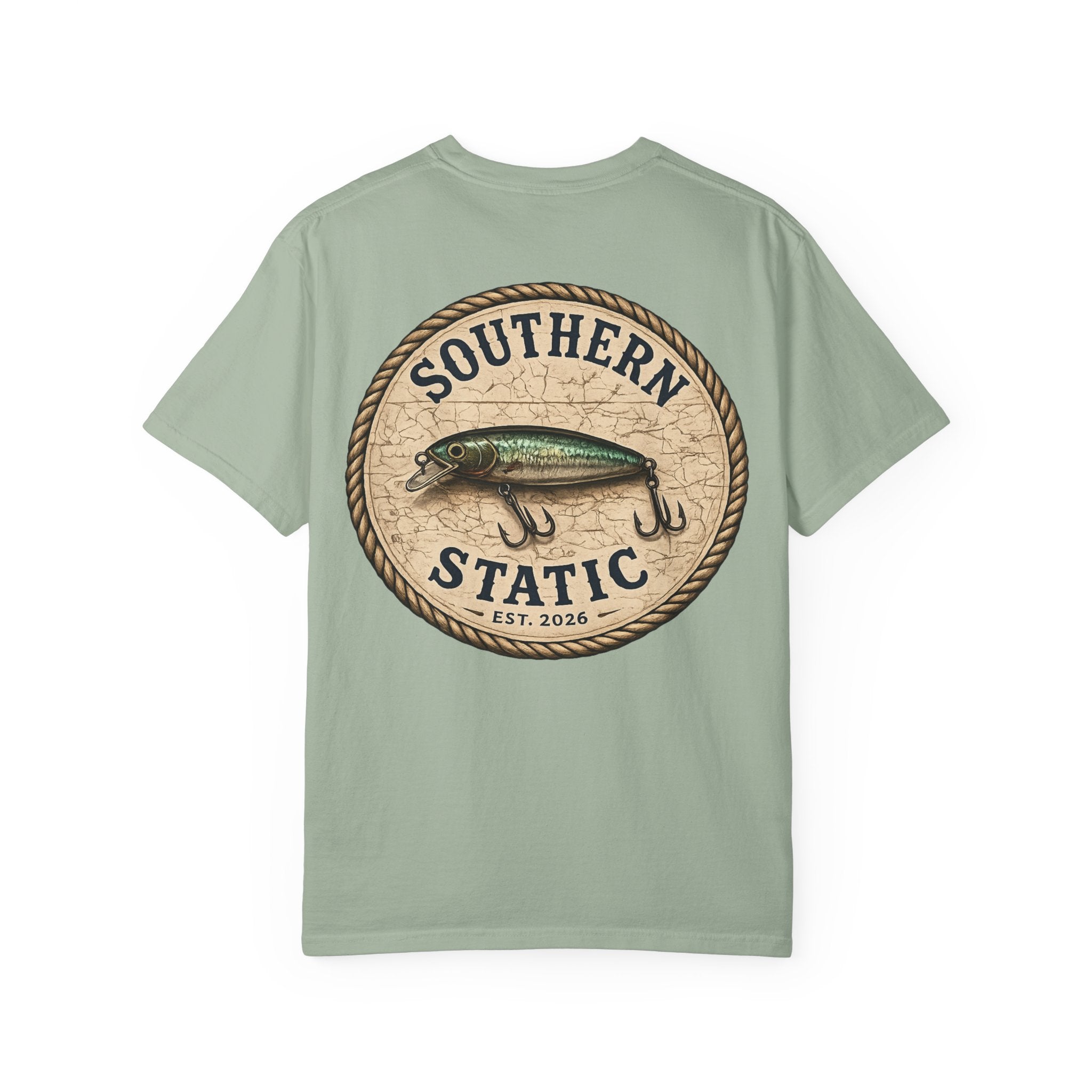 Fishing Logo T-Shirt — "Southern Static" Lure Graphic