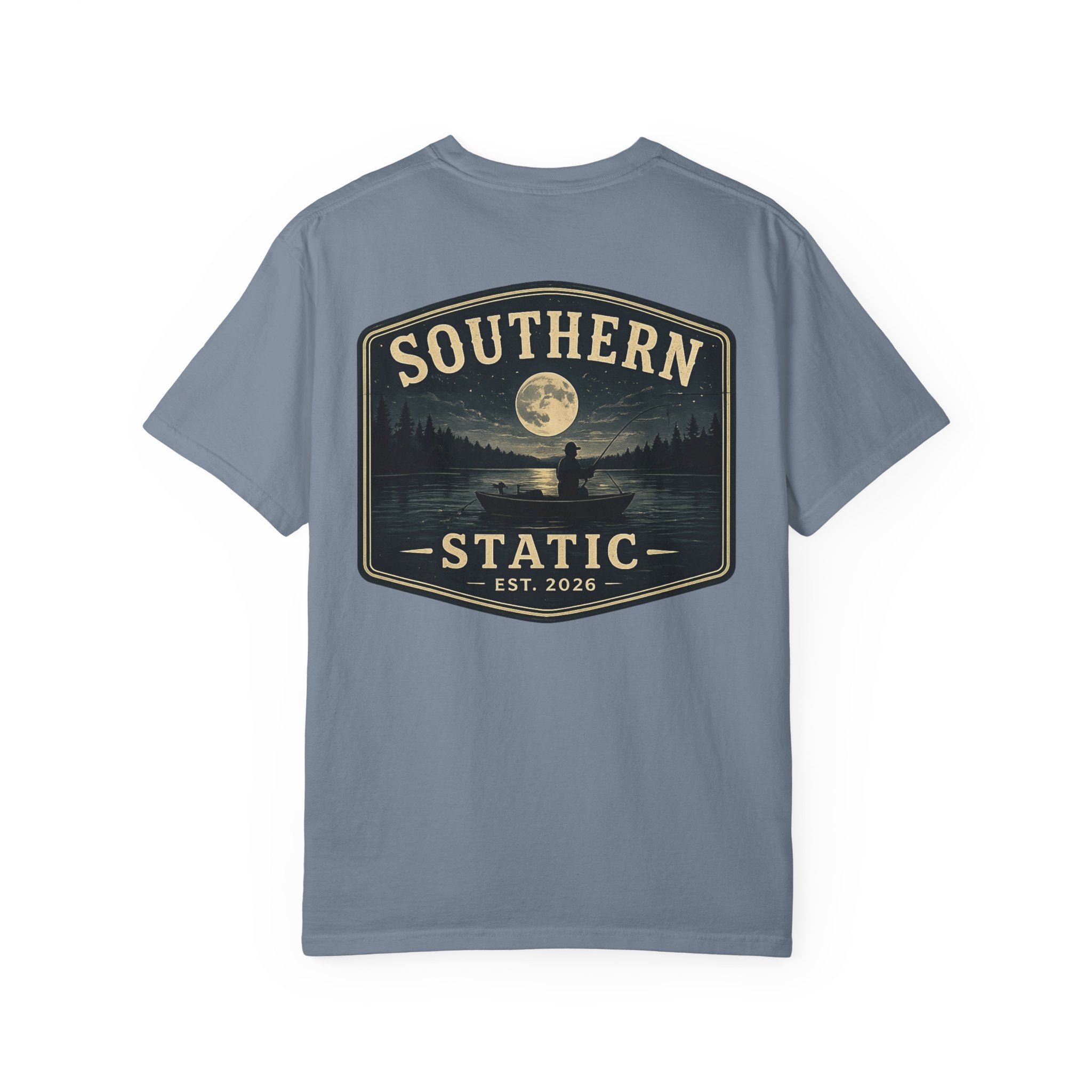 Southern Static Moonlit Lake T-Shirt