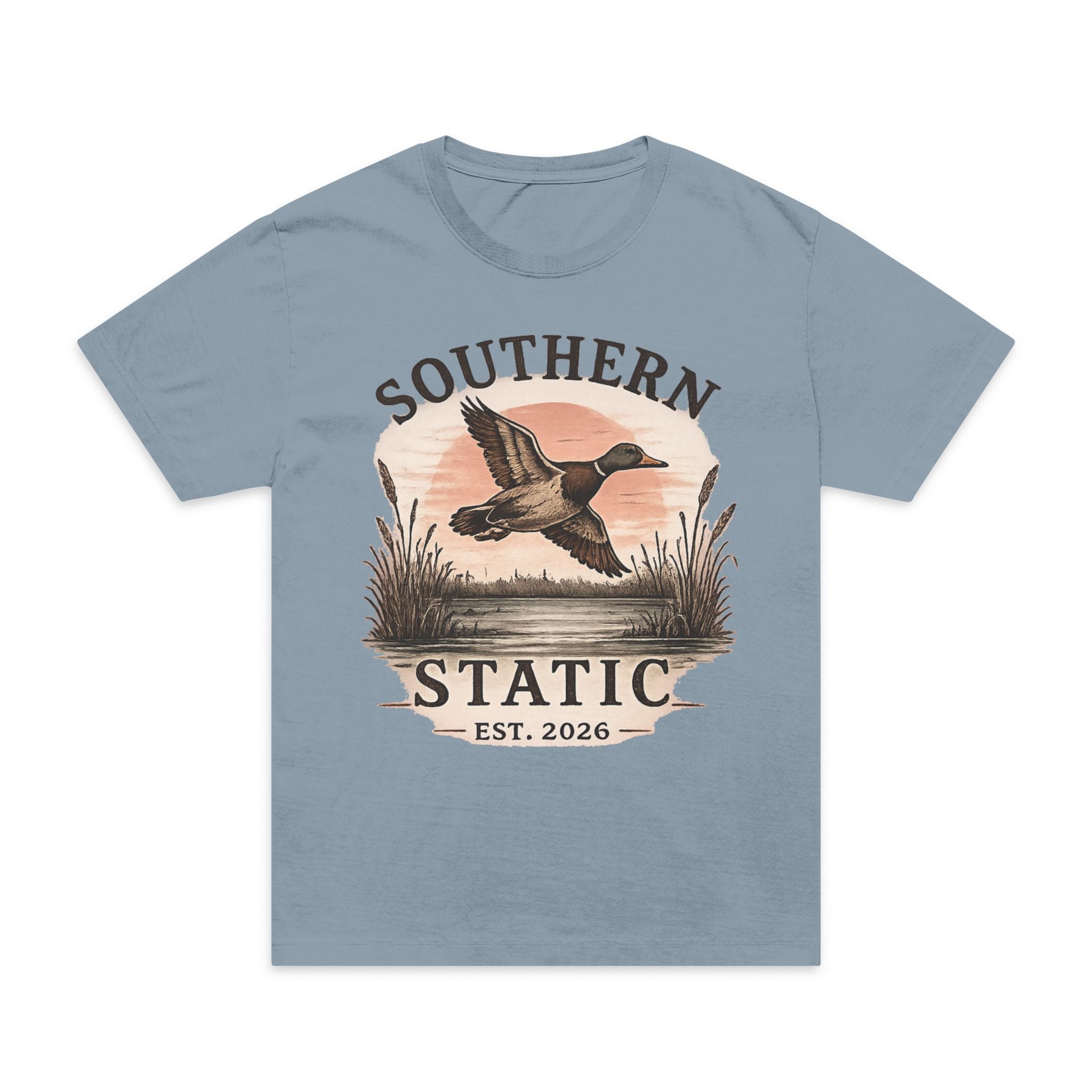 Southern Static Duck Tee — Vintage Waterfowl Graphic T-Shirt