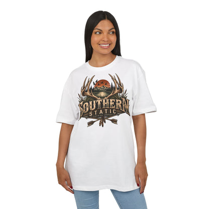 Southern Static Graphic Tee — Vintage Hunting Antlers Shirt