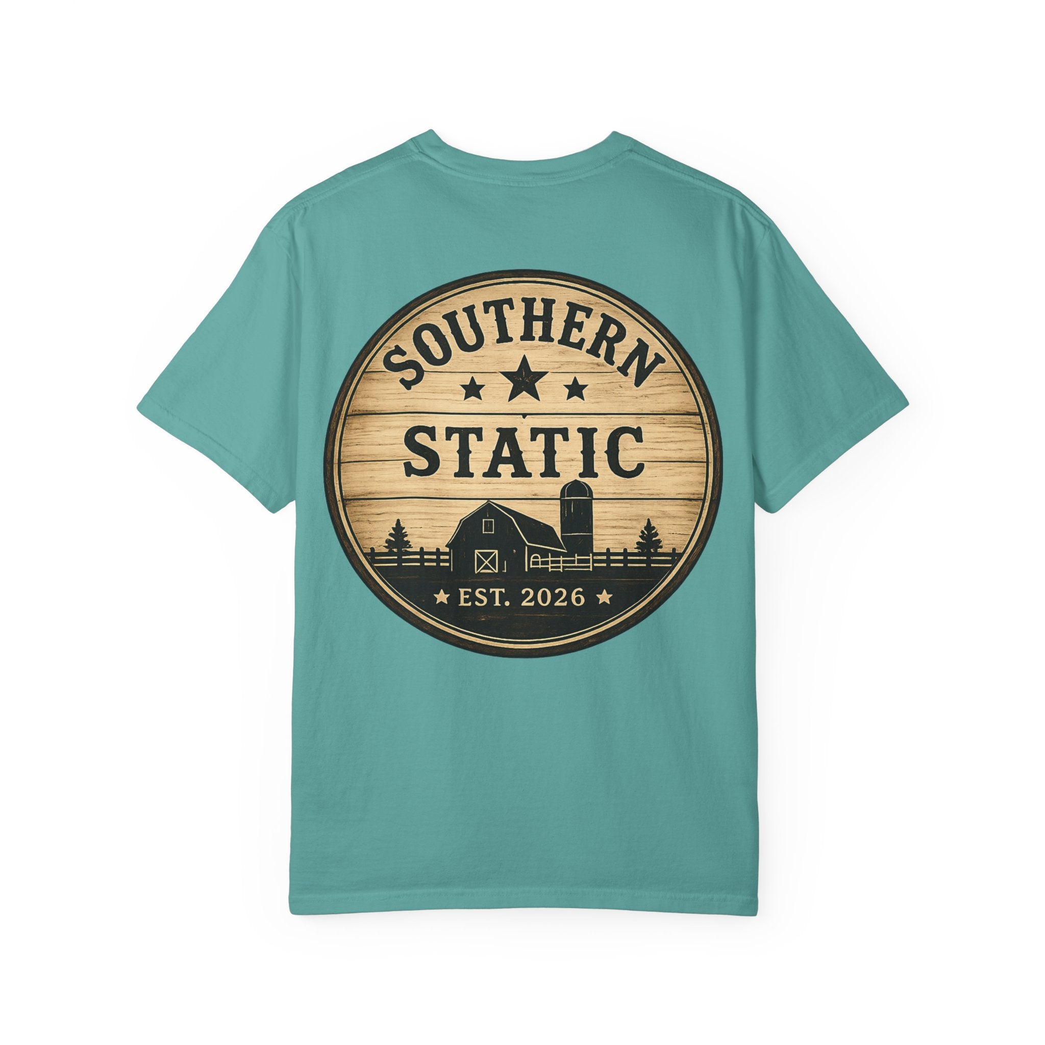 Southern Static Barn Logo T-Shirt — Rustic Farmhouse Graphic Tee