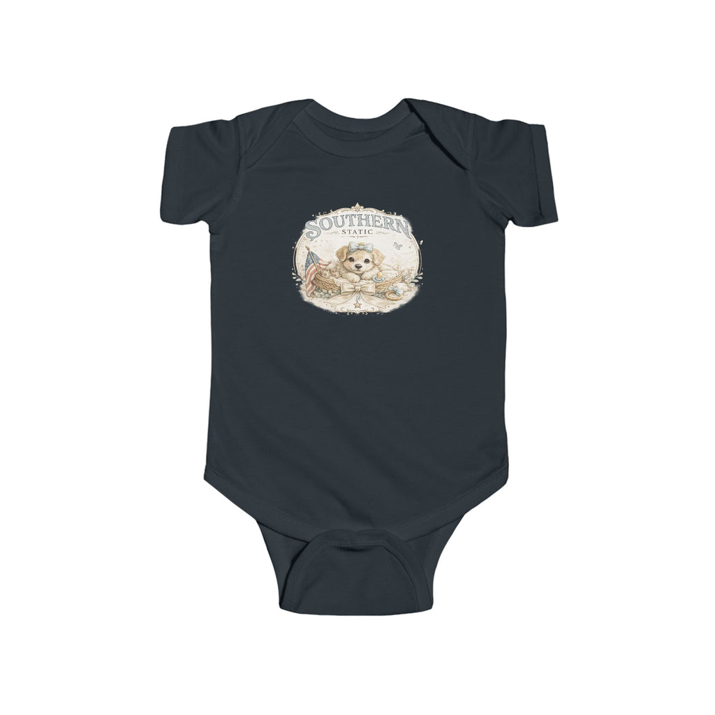 Cute Puppy 'Southern' Infant Bodysuit — Baby Onesie