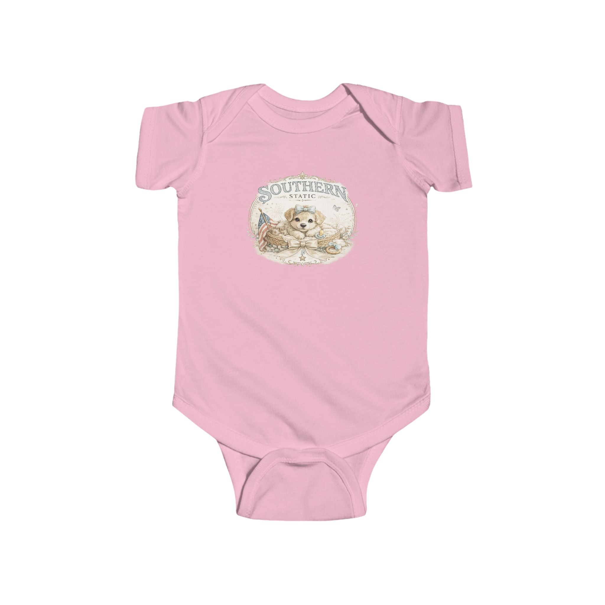 Cute Puppy 'Southern' Infant Bodysuit — Baby Onesie