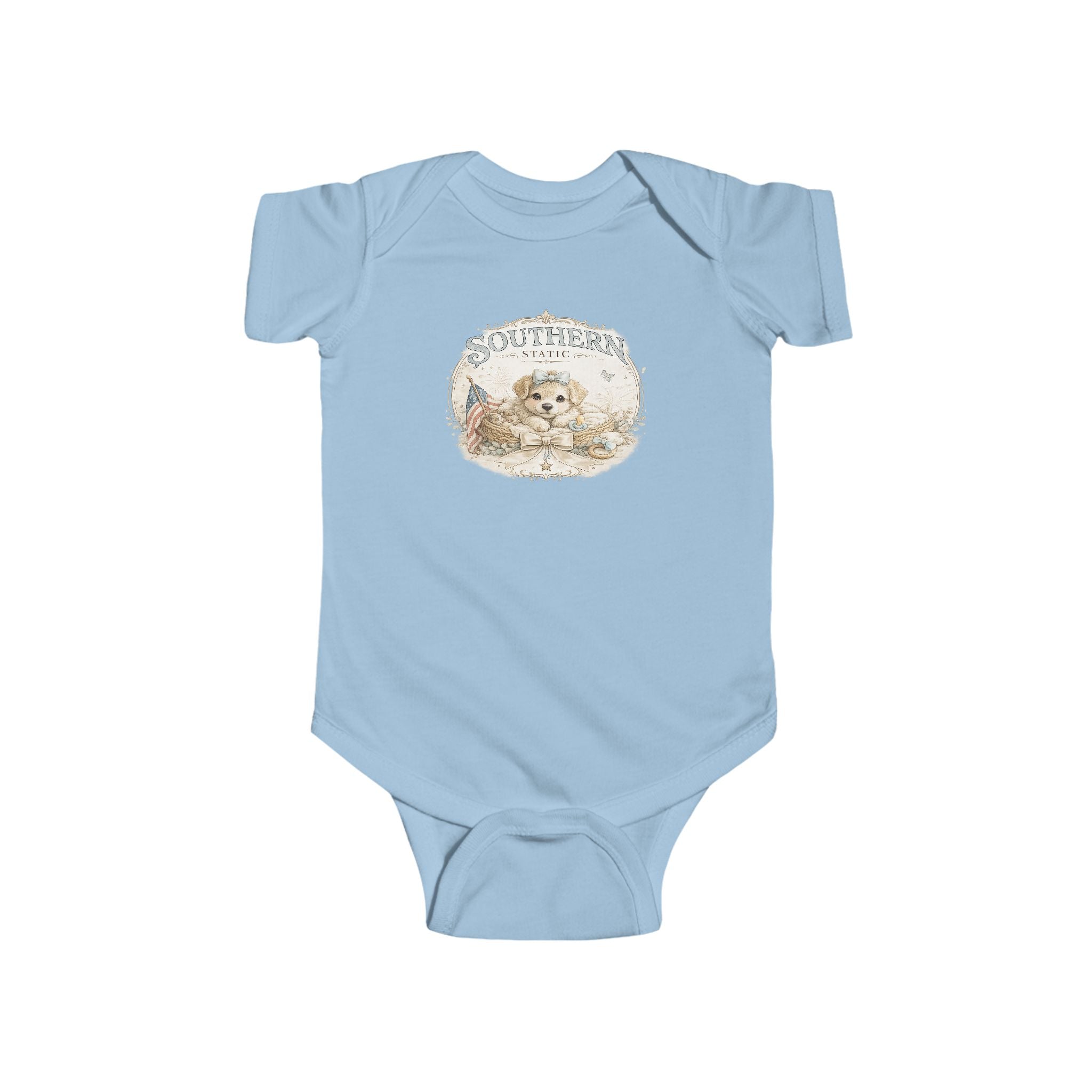 Cute Puppy 'Southern' Infant Bodysuit — Baby Onesie