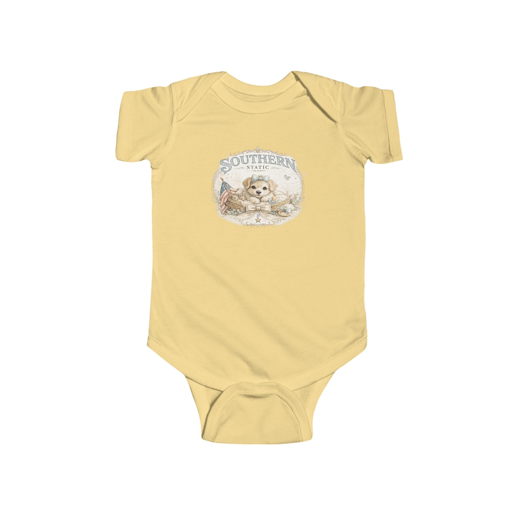 Cute Puppy 'Southern' Infant Bodysuit — Baby Onesie