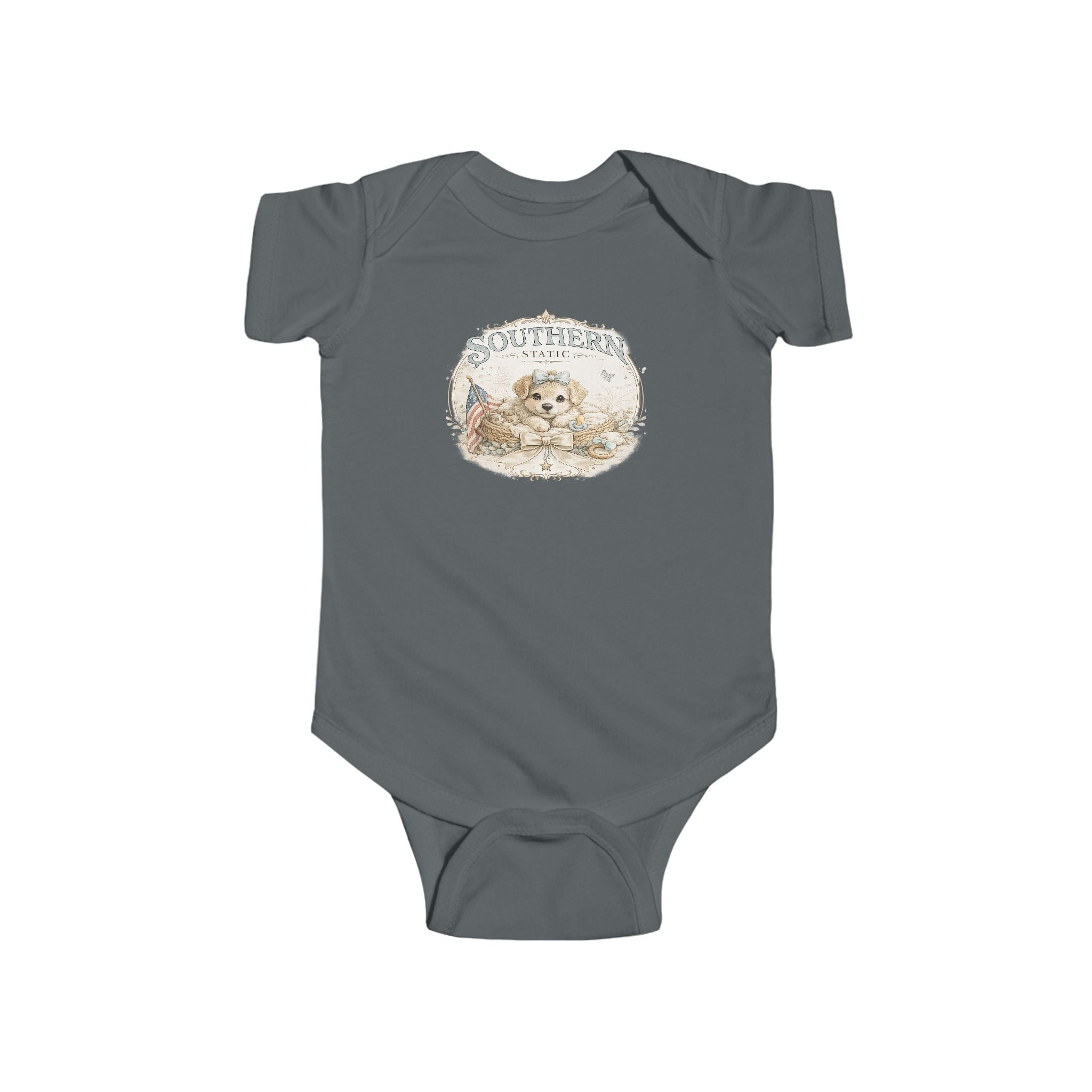 Cute Puppy 'Southern' Infant Bodysuit — Baby Onesie