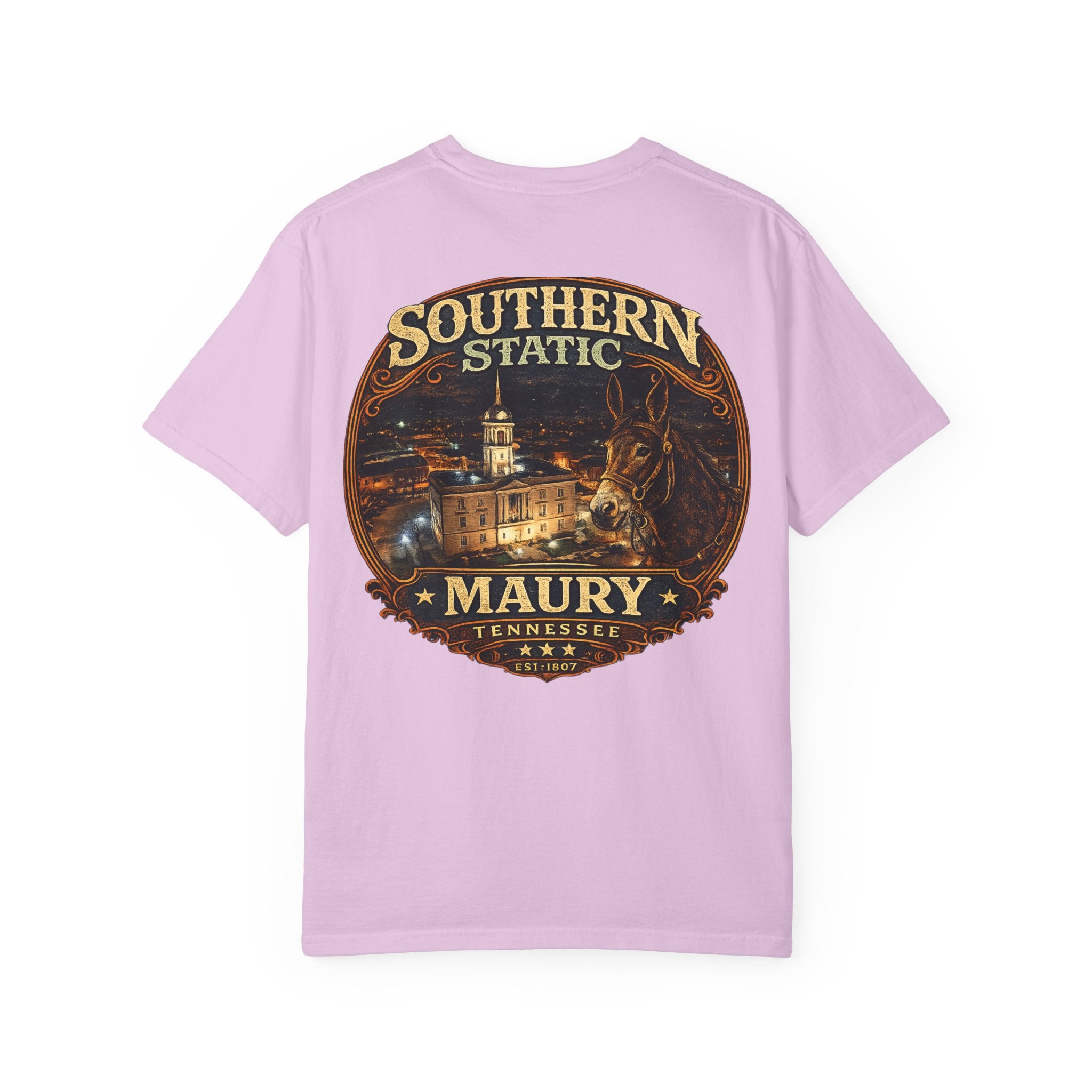 Southern Static Maury Tennessee T-Shirt — Vintage Night Scene Tee