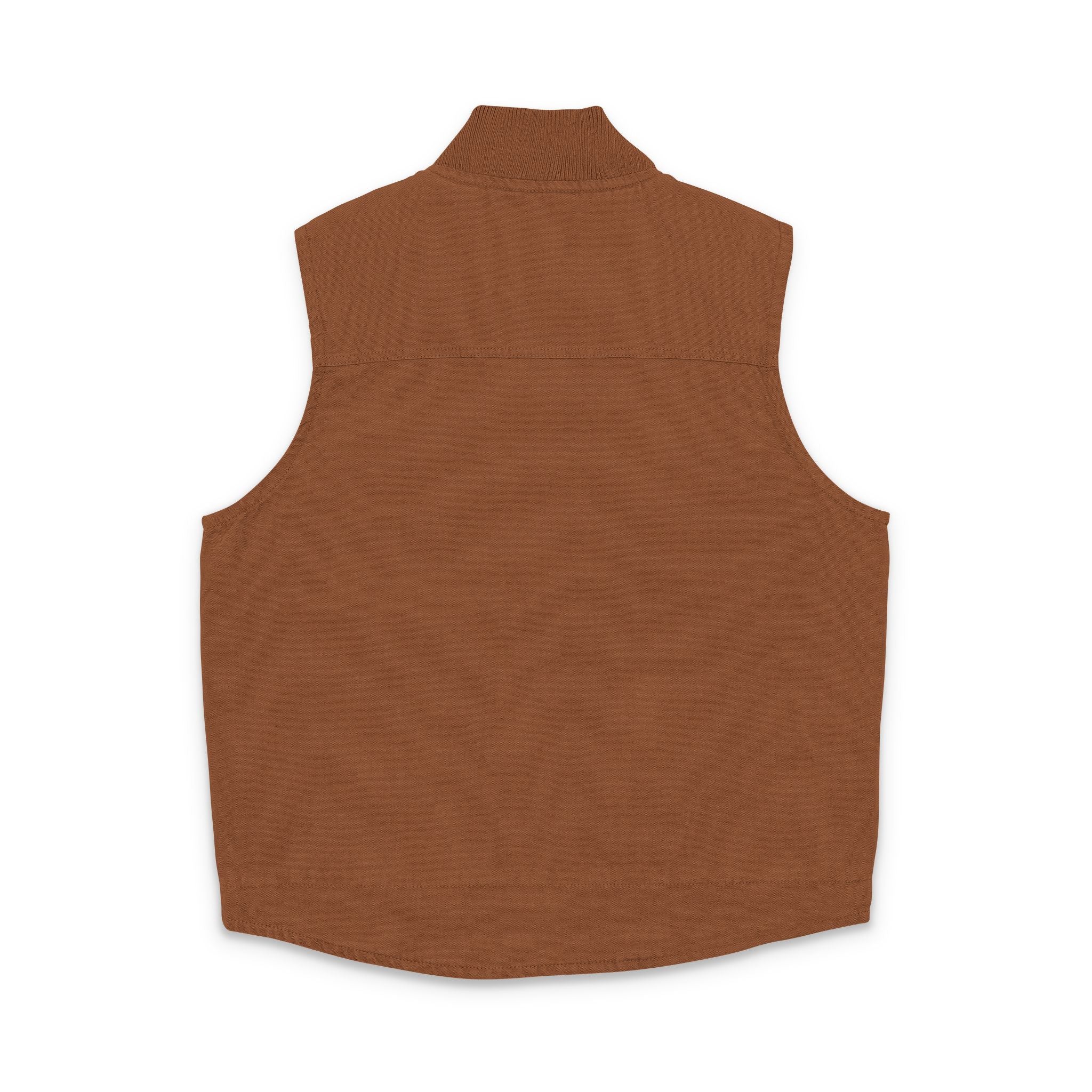 Embroidered Floral Skull Vest | Washed Duck Cloth Vest