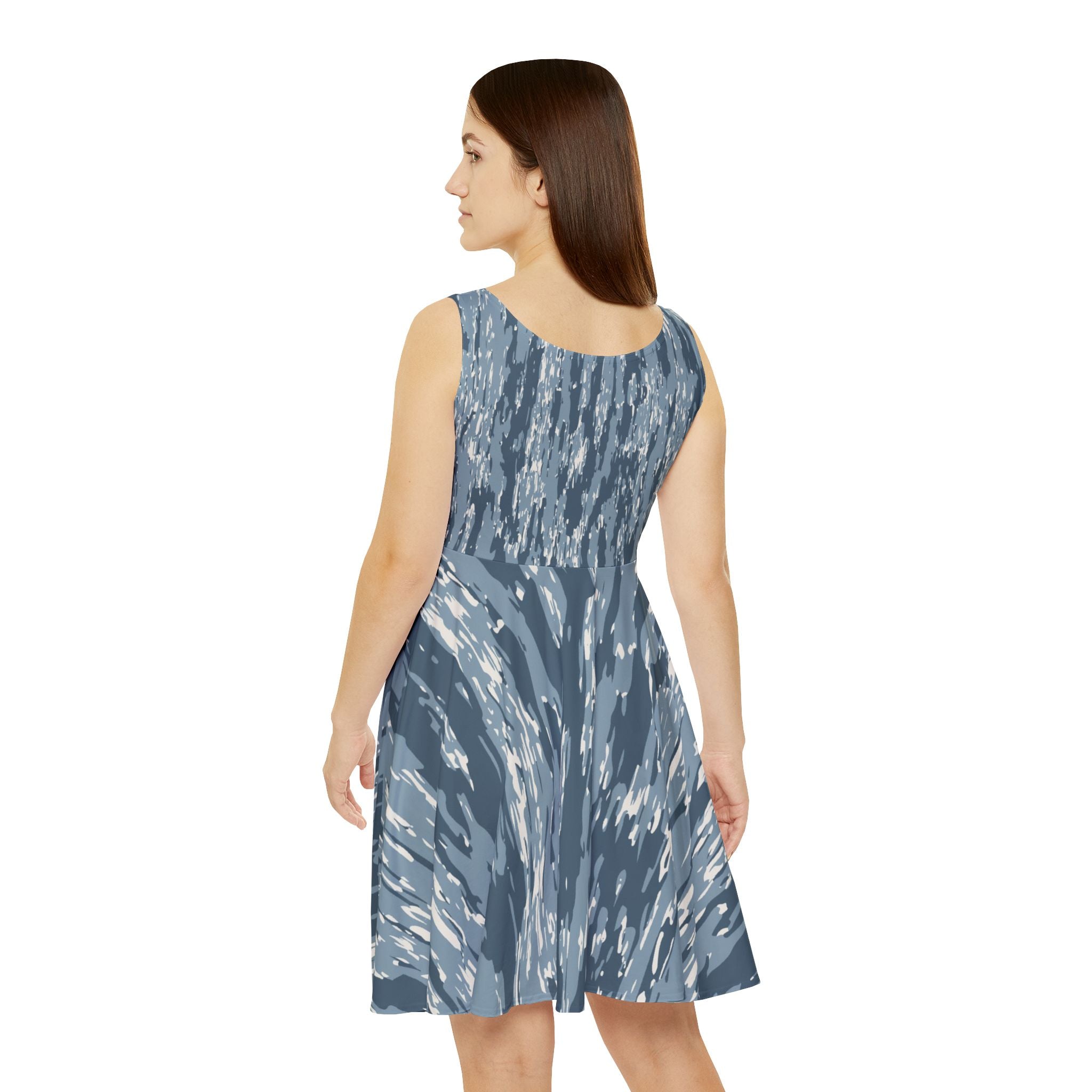 Southern State Logo Blue Camo Skater Dress