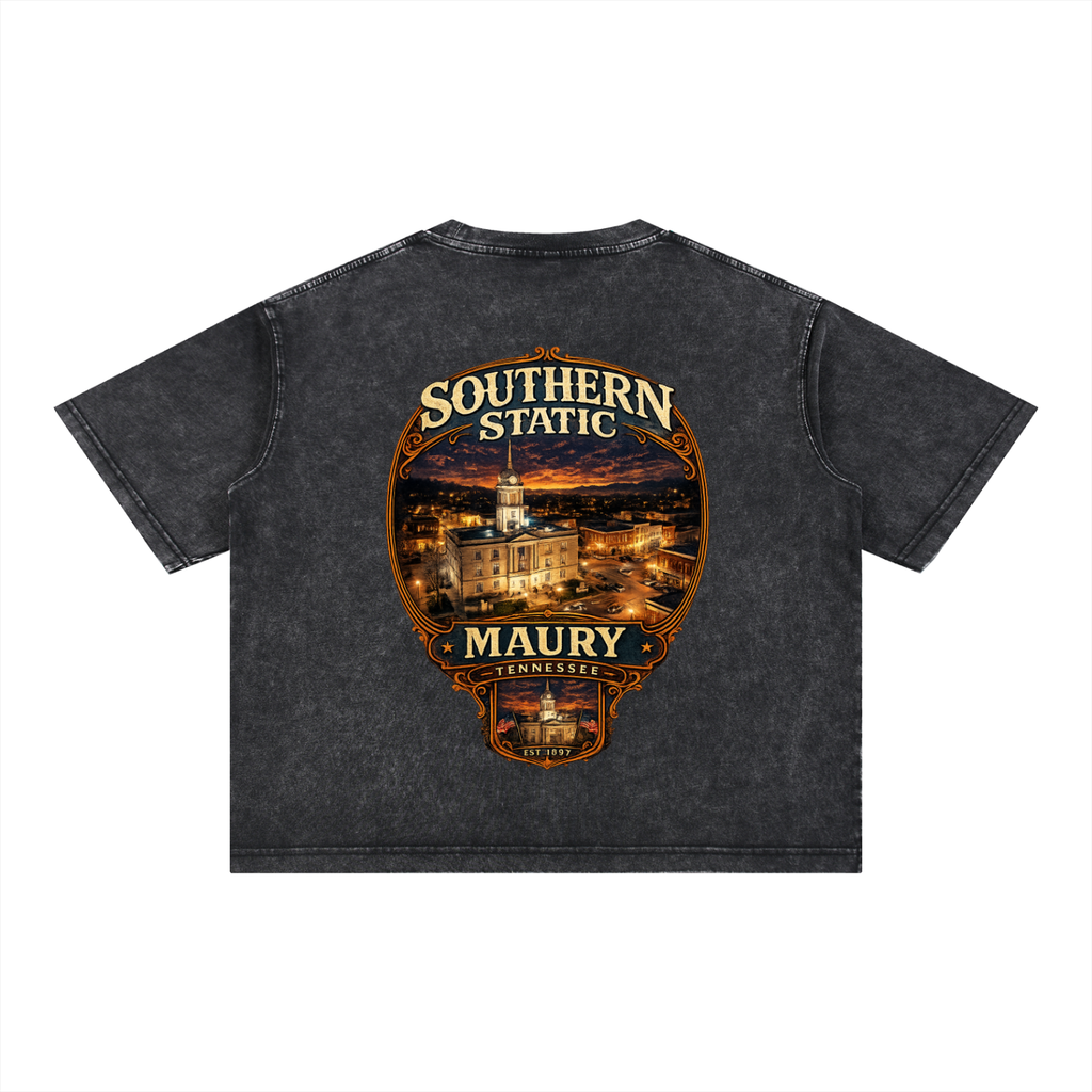Mineral Wash Boxy Cotton T-Shirt