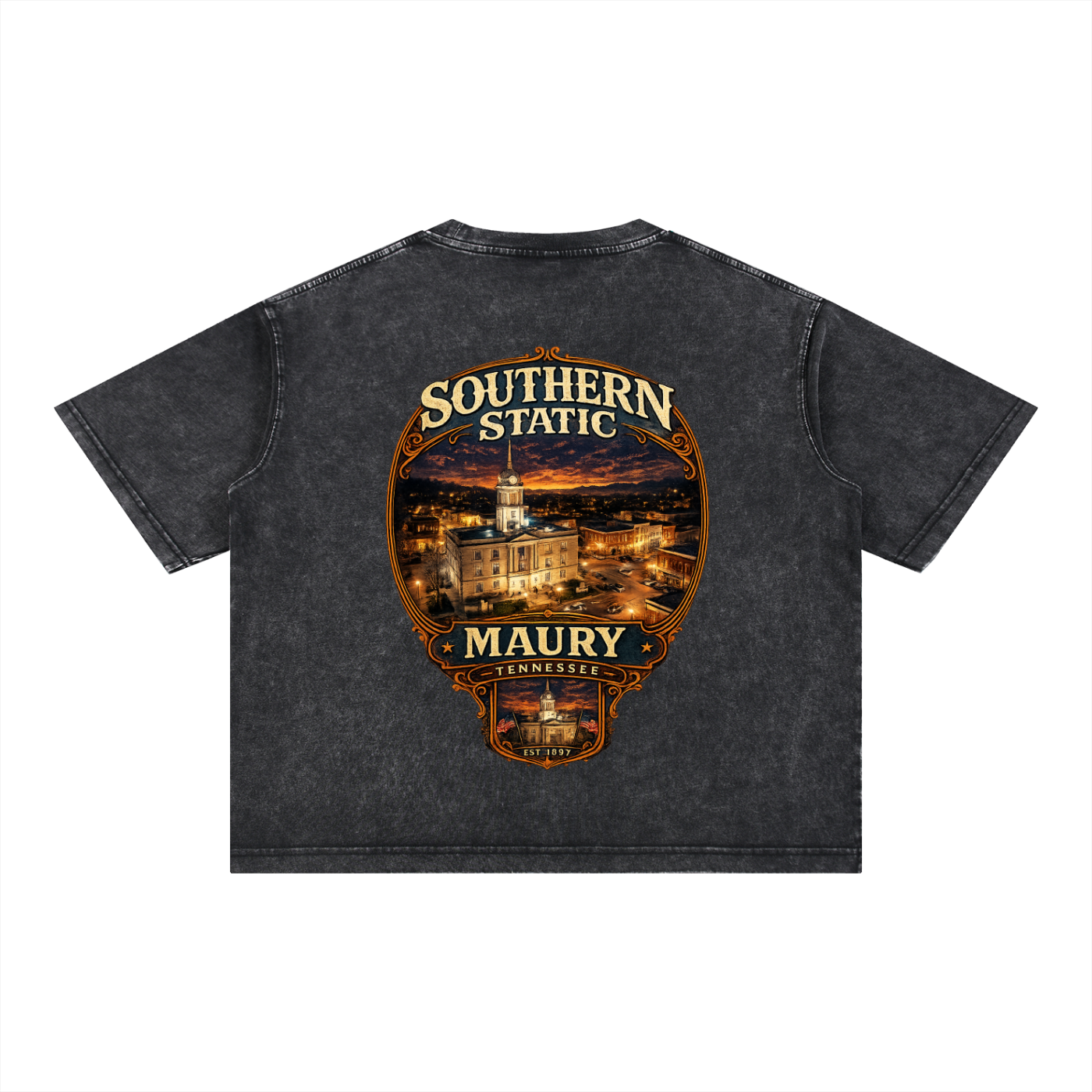 Mineral Wash Boxy Cotton T-Shirt