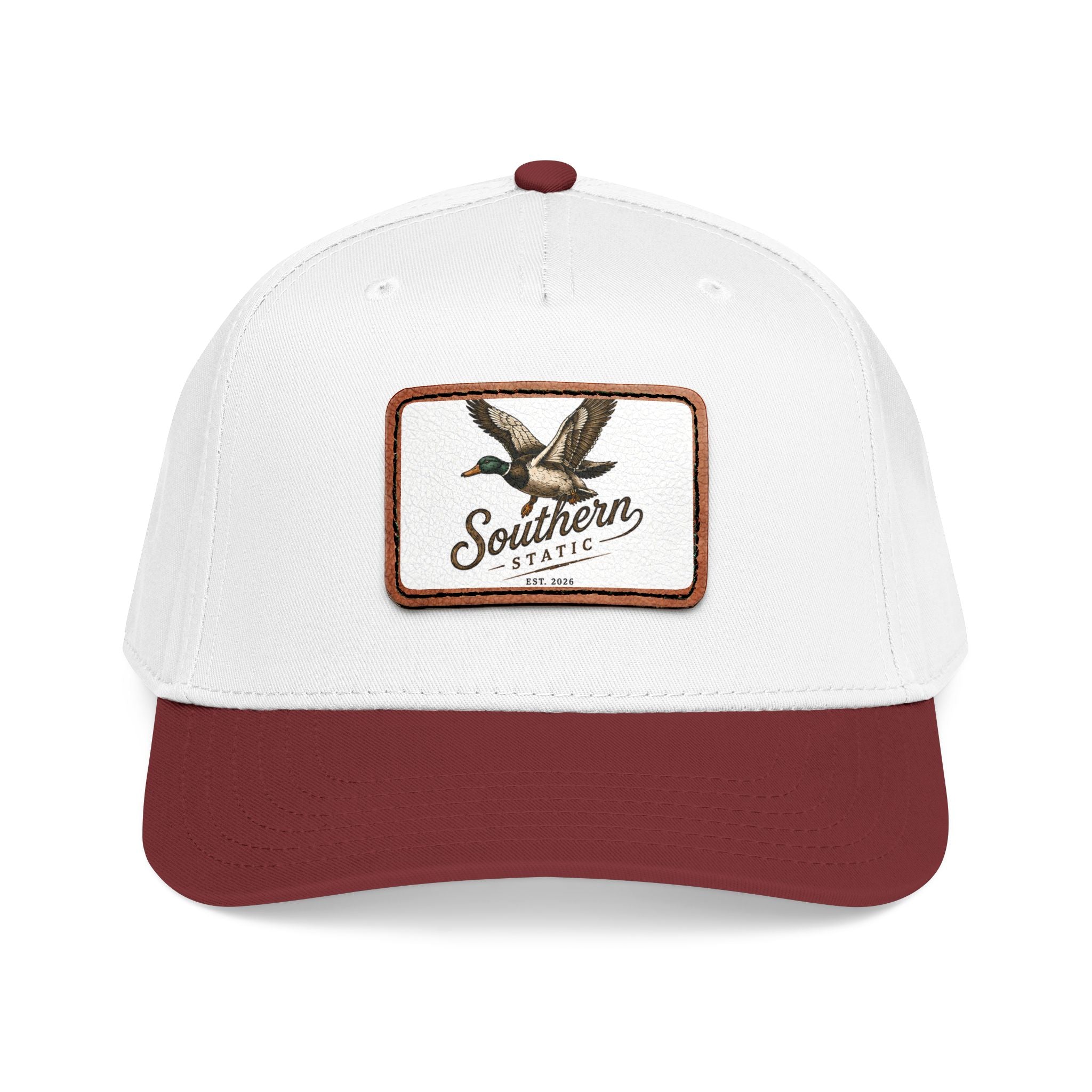 Leather Patch Dog Baseball Cap — Southern Tracker Mid-Profile Hat