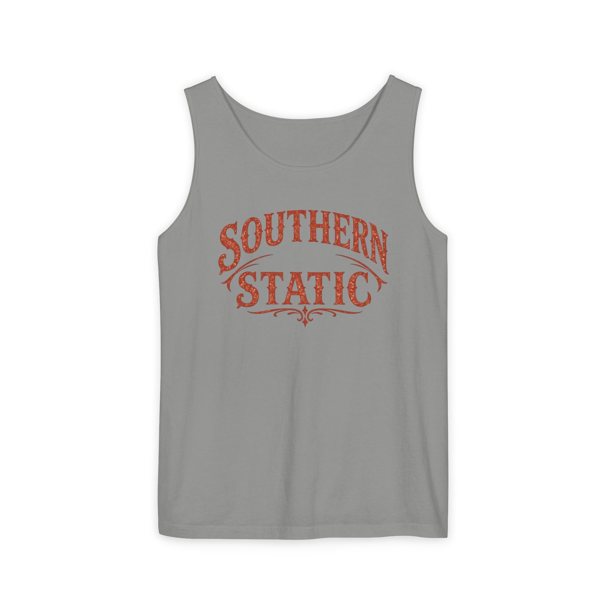Southern Static Tank Top | Tennessee vintage state outline graphic