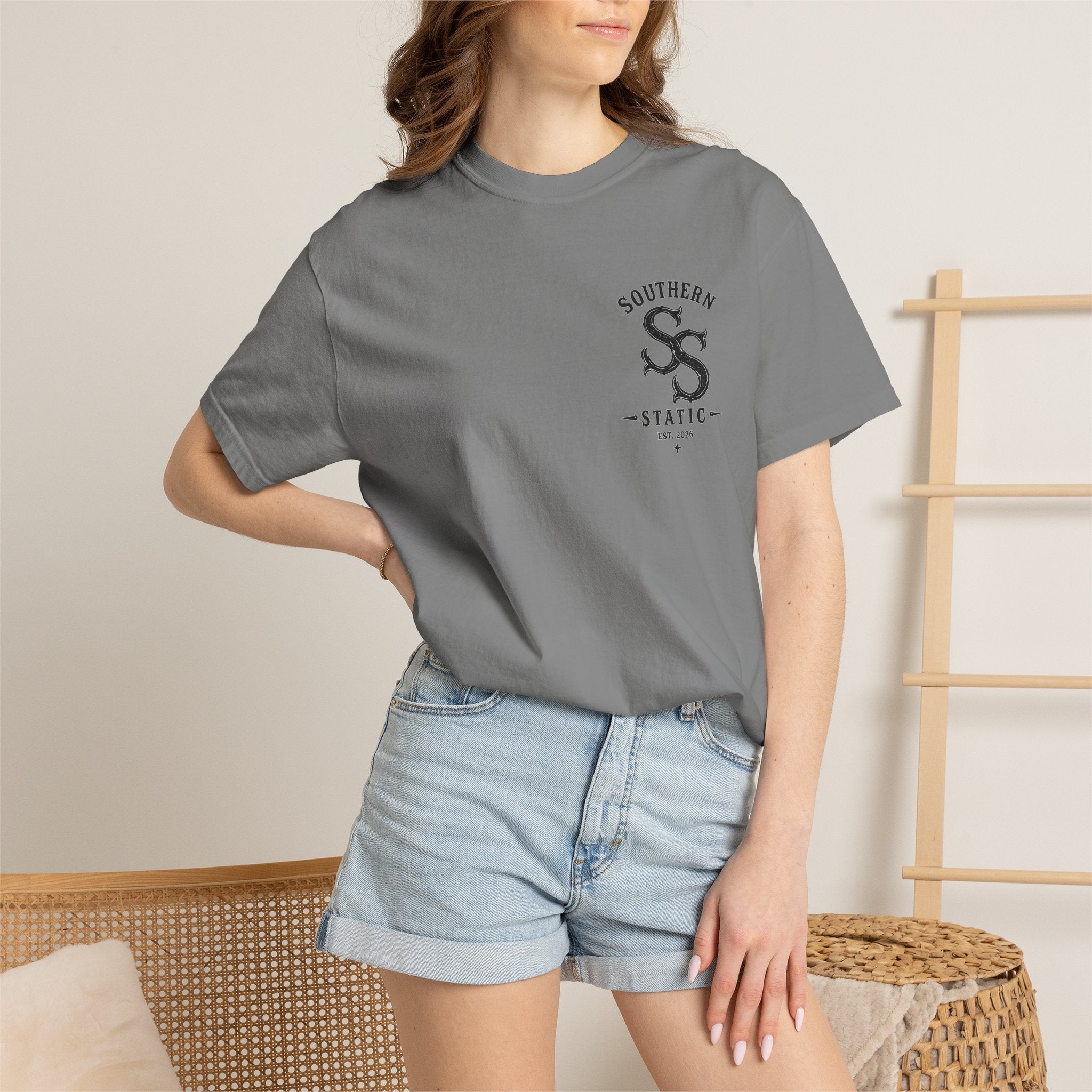 Southern Static Black Crappie Logo T-Shirt — Vintage Fishing Tee