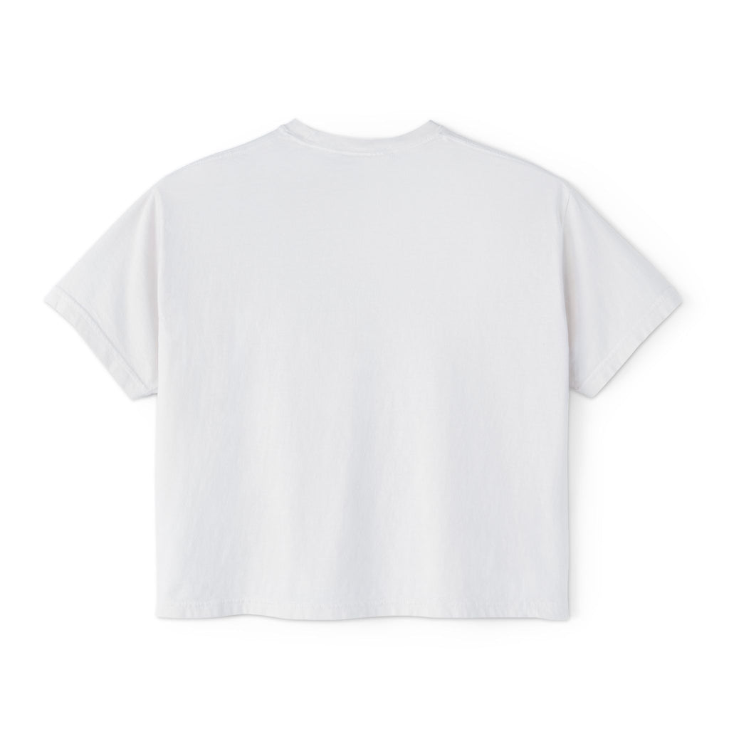 Southern Static Camo Boxy Tee — Women's Cropped Graphic T-Shirt