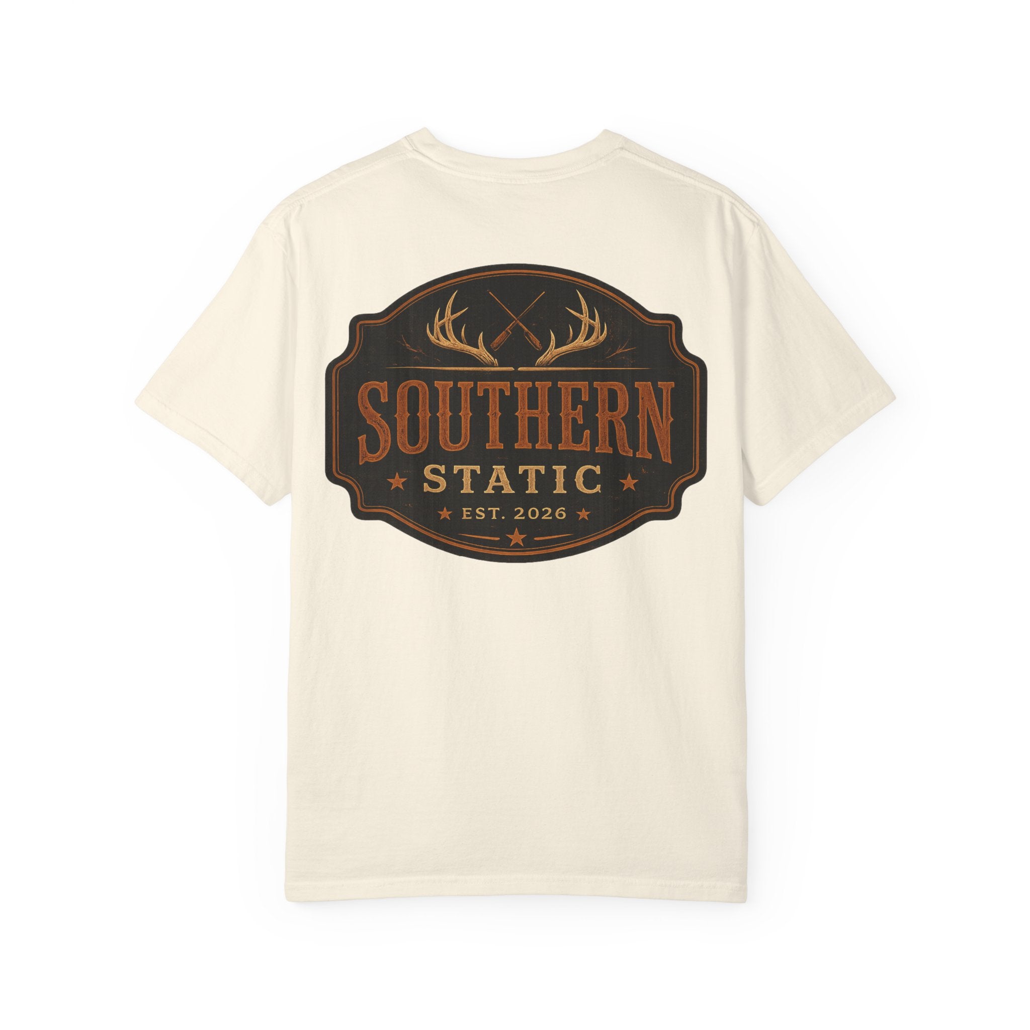 Southern Static Graphic T-Shirt — Vintage Hunting Crest Tee
