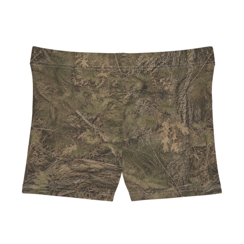 Camo "Southern Stays" Women's Athletic Shorts — All-Over Print Outdoor Lounge Shorts