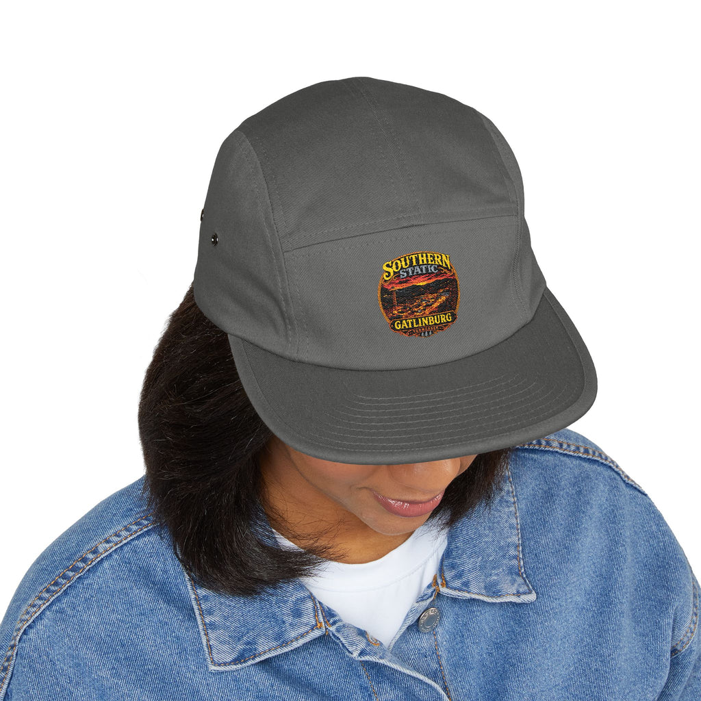 Southern State Gatlinburg Embroidered 5-Panel Cap | Khaki