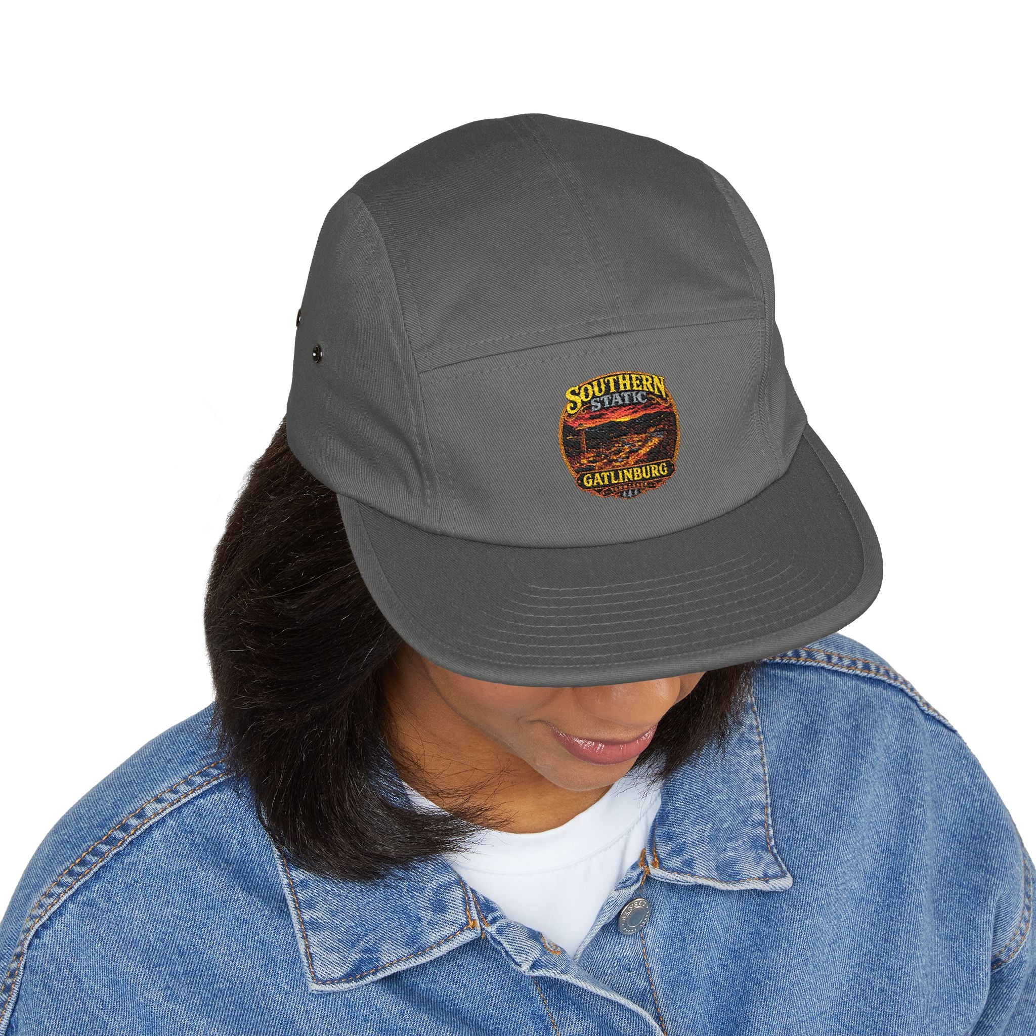 Southern State Gatlinburg Embroidered 5-Panel Cap | Khaki