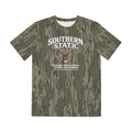 Southern Static Camo Tee — "Chasing Whitetails, Living Southern"