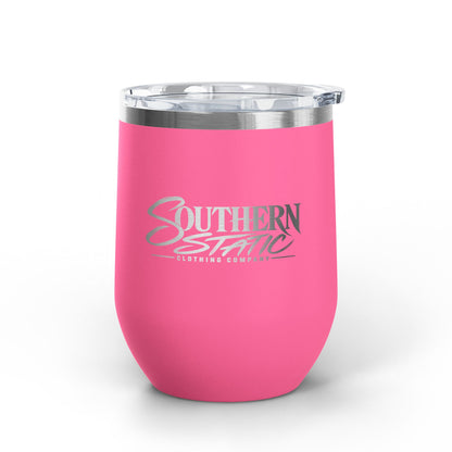 Southern Static 12oz Wine Tumbler - Insulated Stainless Steel Travel Cup