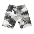 Gray Camo Athletic Long Shorts — Southern Savages Logo