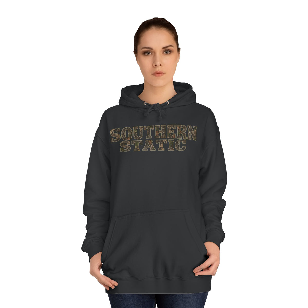 Southern Static Hoodie - Retro College Style Pullover
