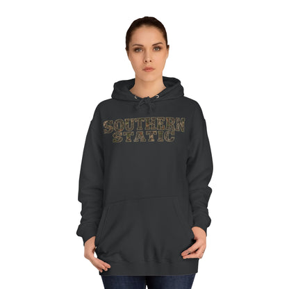 Southern Static Hoodie - Retro College Style Pullover