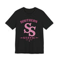 Southern Static Tee — Vintage Collegiate SS Logo Shirt