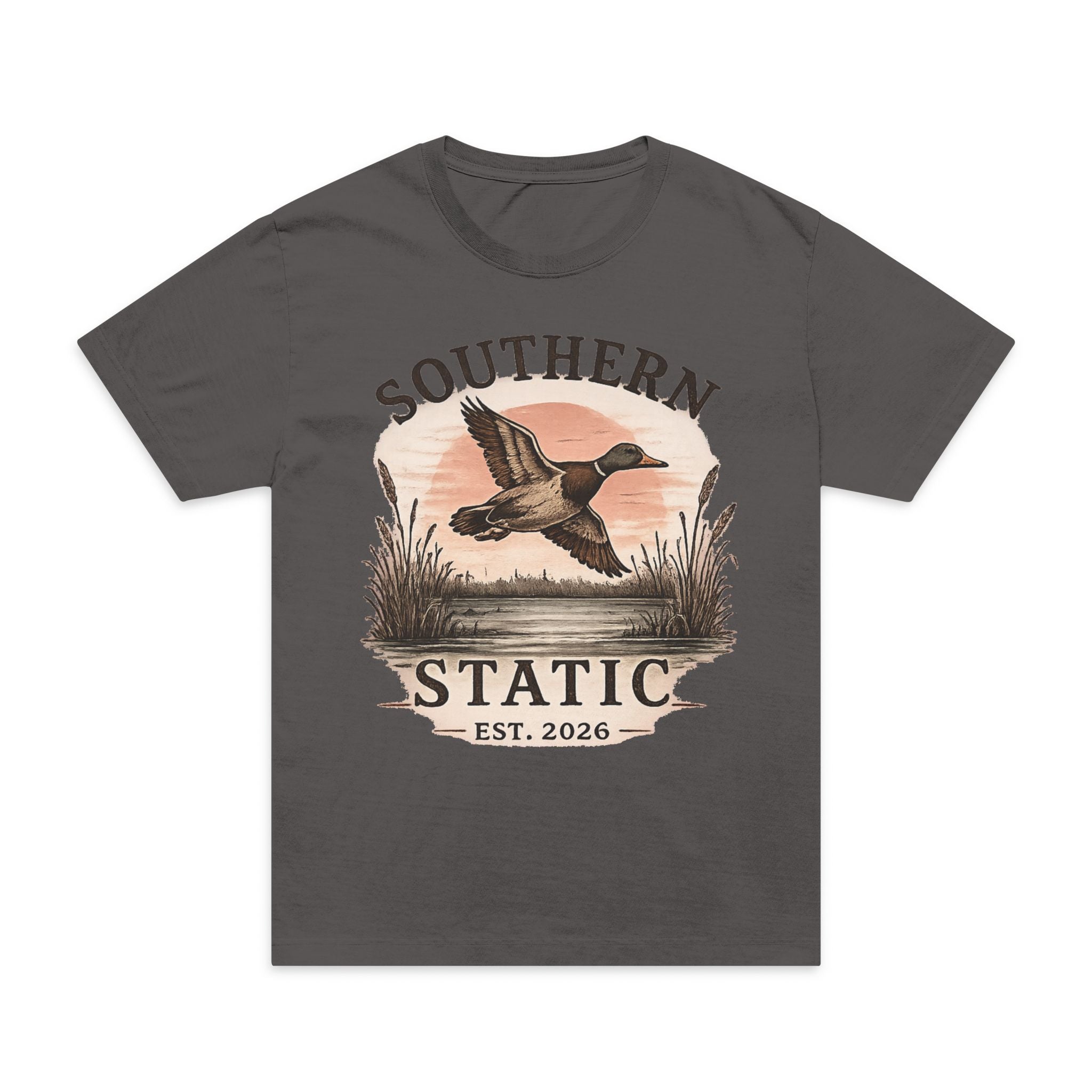Southern Static Duck Tee — Vintage Waterfowl Graphic T-Shirt