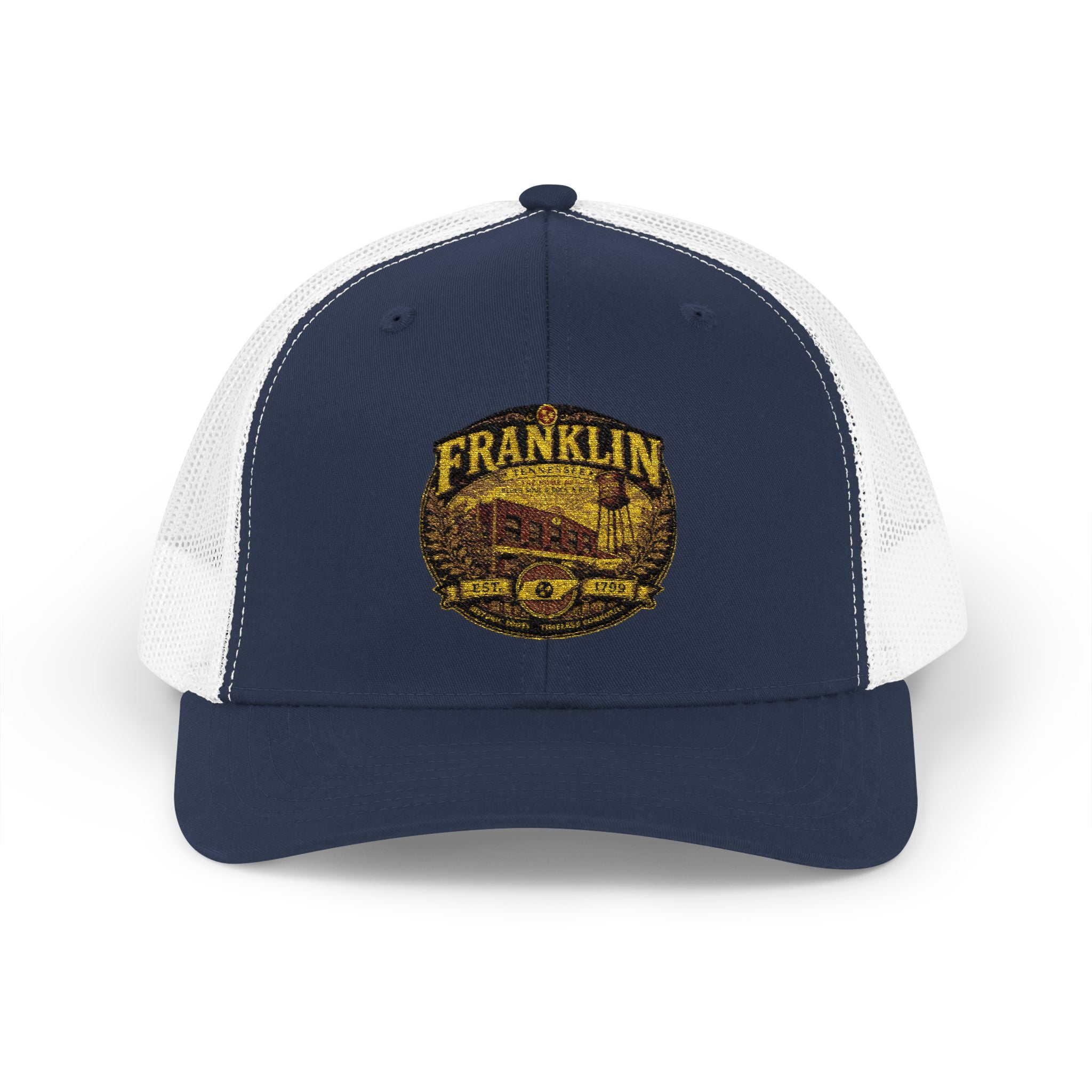 Franklin Vintage Truck Patch Snapback Trucker Cap | Retro Truck Logo