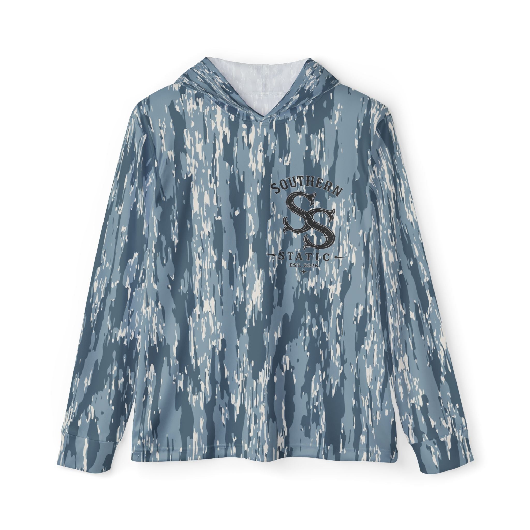 Southern Static Camo Hoodie - Men's Sports Warmup Pullover