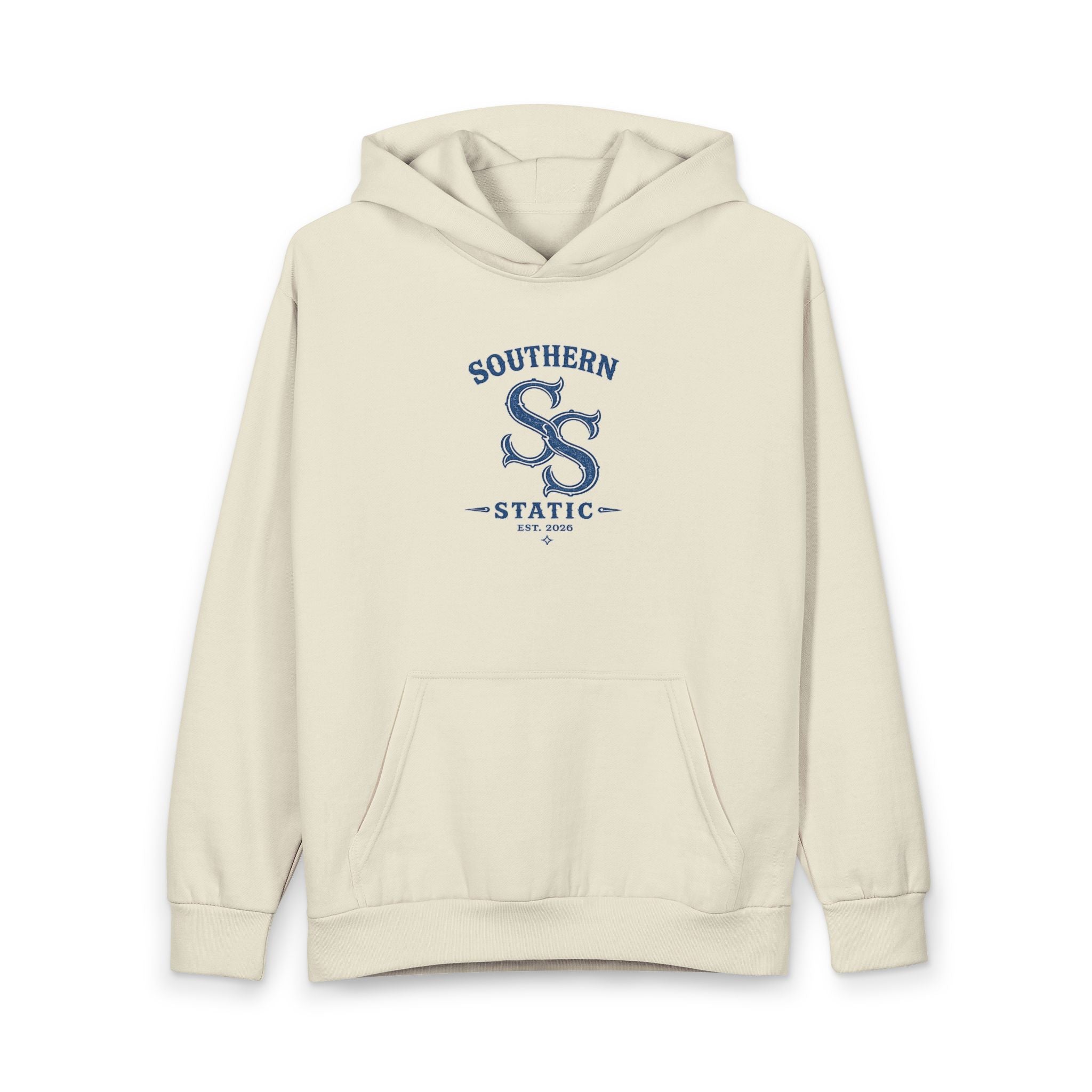 Southern Static Logo Hoodie — Vintage Collegiate Pullover