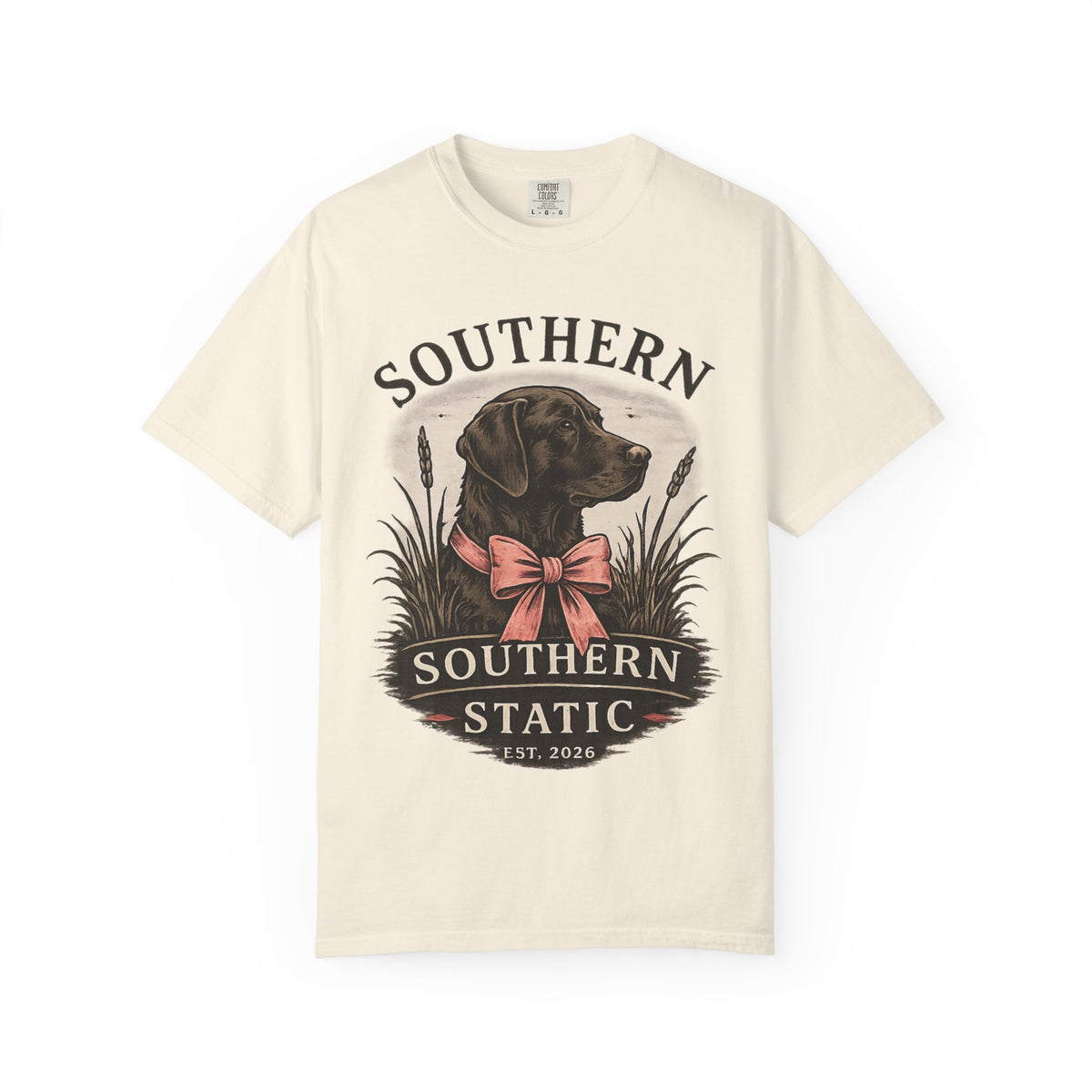 Southern Static Labrador Graphic T-Shirt — Vintage Dog Tee